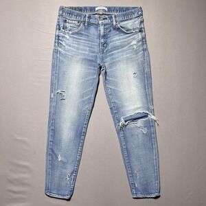 Moussy Vintage‎ Lenwood Skinny Jeans Womens Light Wash Distressed Slim 31x26.5